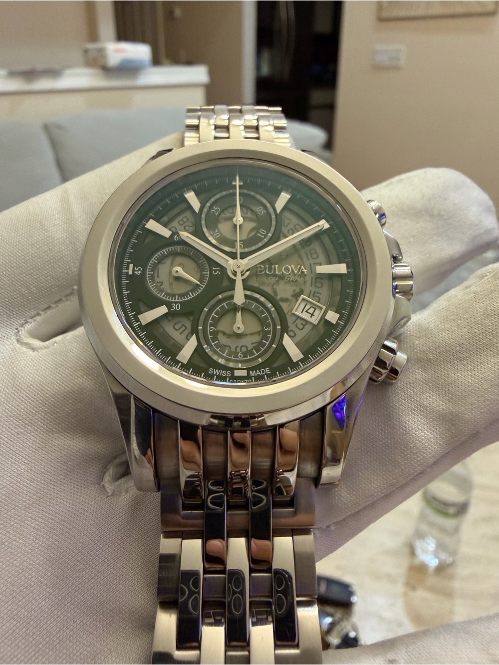 Bulova Accu-Swiss Kirkwood 63B170 Automatic Chronograph Men’s Watch 42mm - Picture 2 of 14